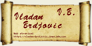 Vladan Brđović vizit kartica